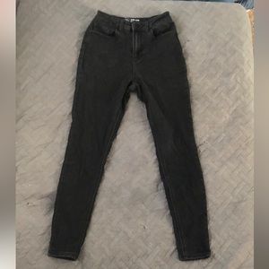 Black High Rise Skinny Jeans